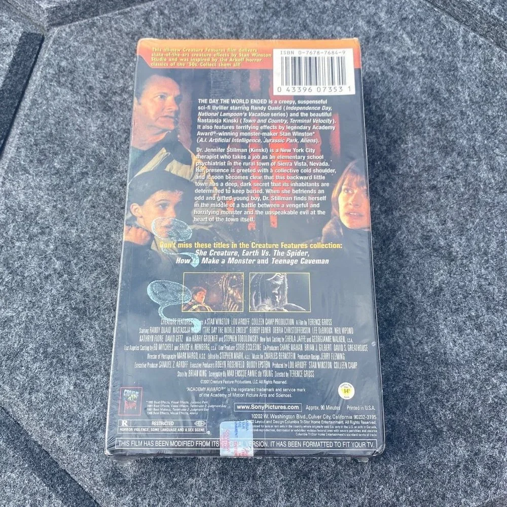 The Day the World Ended on VHS New in Plastic